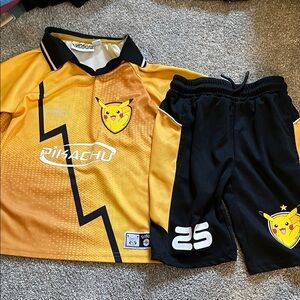 Pokemon Kids Matching Set Pikachu Yellow and Black